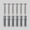 Screw and Wall Plug Set - 12 Pieces
