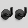 Black Wall Hooks - 2 Pack